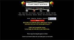 Desktop Screenshot of itsmypartyrentals.com